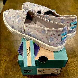 Toms Alpargata Shoe Womens Size 6.5 Ortholite BRAND NEW Starry Sky Print